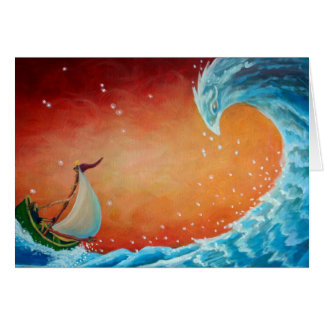 Don't Run A Fowl of the Sea - wave and sailboat Cards