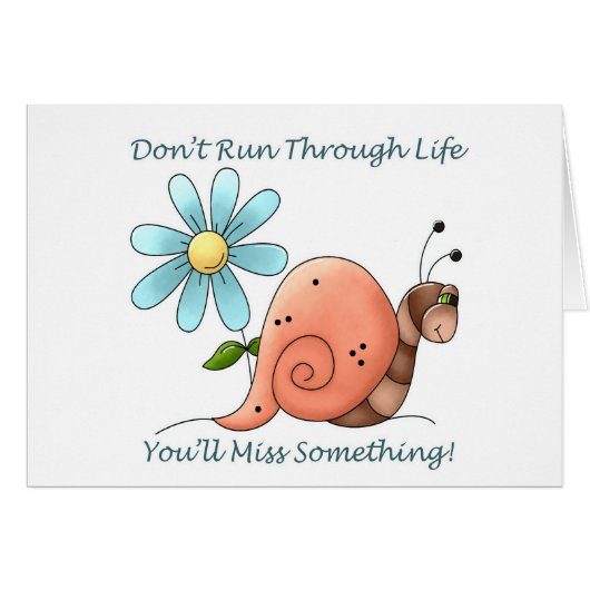Don't Run Through Life Cards (Front Horizontal)