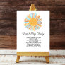 Don't say baby Boho Sun Retro Here Comes The Sun Poster