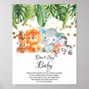 Don't Say Baby Game Poster