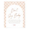 Don't Say Baby Gingham Cutie Pie Baby Shower Sign
