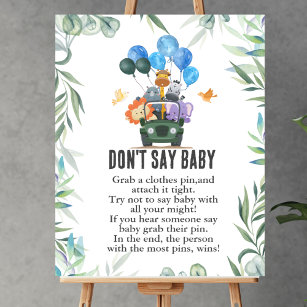 Don't say baby Safari Jeep Animal Adventure Poster