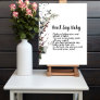Don't Say Baby winterberry rustic boho baby shower Poster