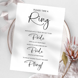 Don't Say Bride Bridal Shower Game Invitation