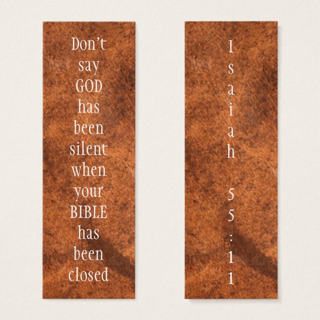 Don't say GOD had been SILENT Isaiah 55:11 (Front & Back)