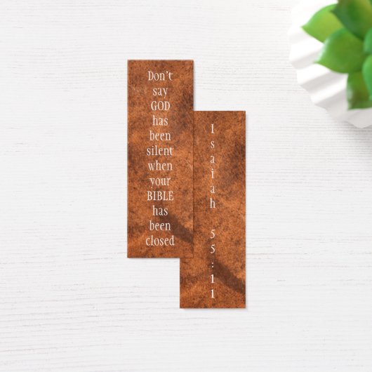 Don't say GOD had been SILENT Isaiah 55:11 (Desk)