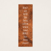 Don't say GOD had been SILENT Isaiah 55:11 (Front)