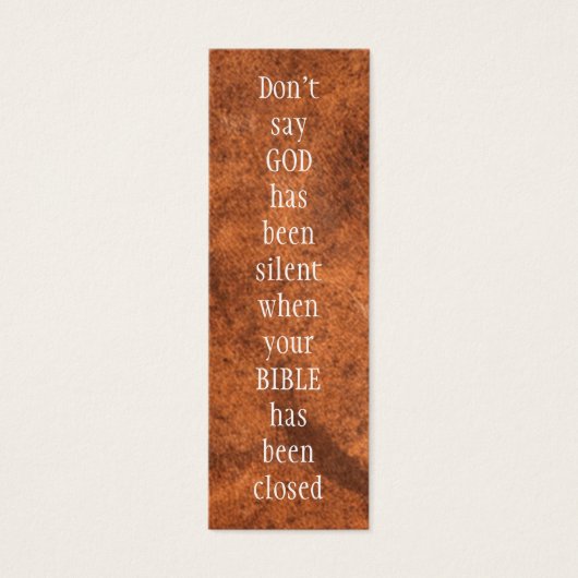 Don't say GOD had been SILENT Isaiah 55:11 (Front)
