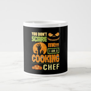 Dont Scare Cooking Chef Halloween Costume Gift Giant Coffee Mug