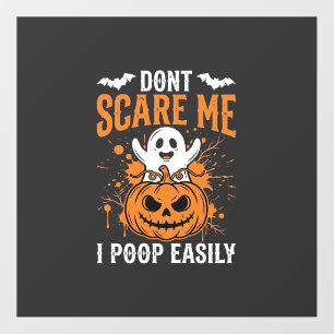 Don't Scare Me Halloween Ghost Pumpkin Design Floor Decals