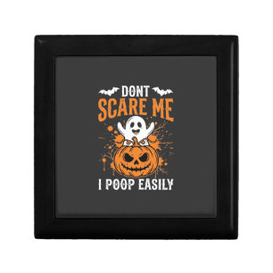Don't Scare Me Halloween Ghost Pumpkin Design Gift Box