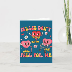 Don't Shirt Don' Fall Physical Therapy Valentine's Card
