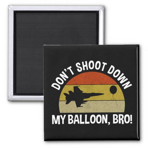 Dont Shoot Down My Balloon Bro Magnet