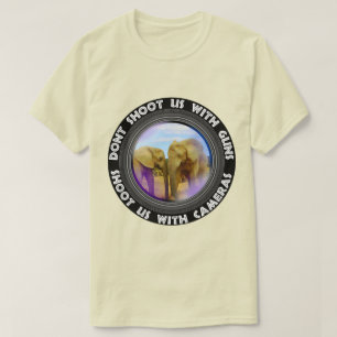 Don't Shoot Us Blue Sky Elephants T-Shirt