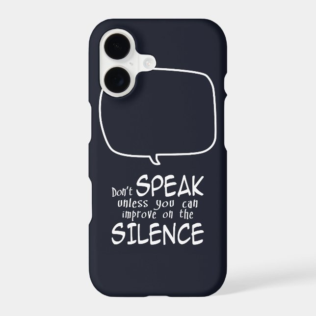 Don't Speak iPhone Case (Back)