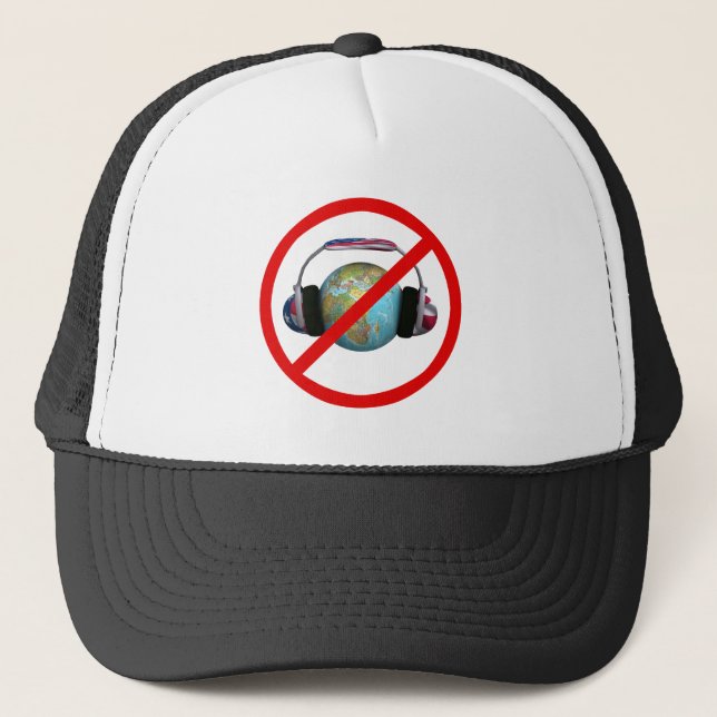 Don't Spy The World Trucker Hat (Front)