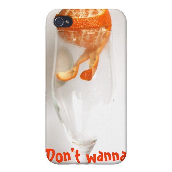 don't squeeze me mandarin iPhone 4 cover