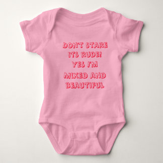 Don't stare! baby bodysuit