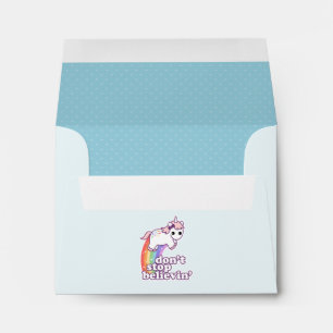 Don't Stop Believin' in Unicorns Envelope