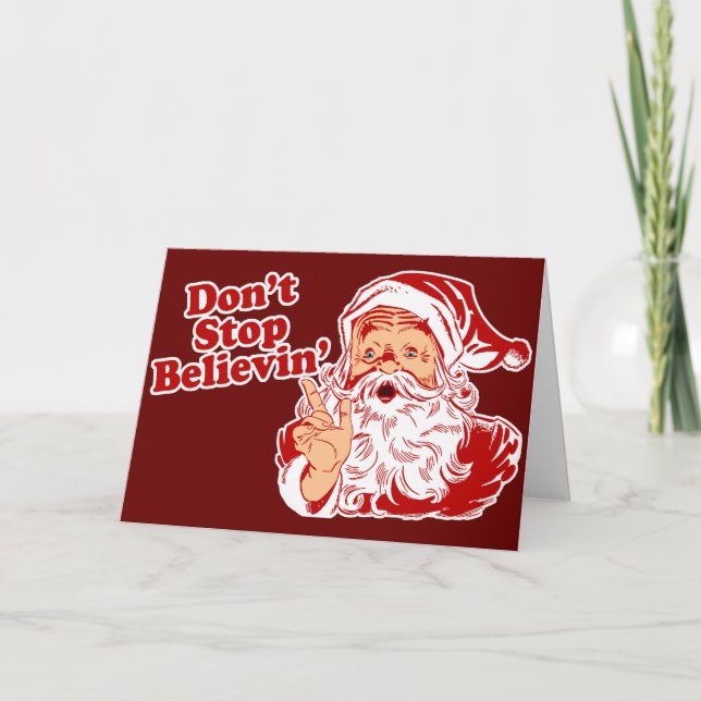 Dont Stop Believing Holiday Card (Front)