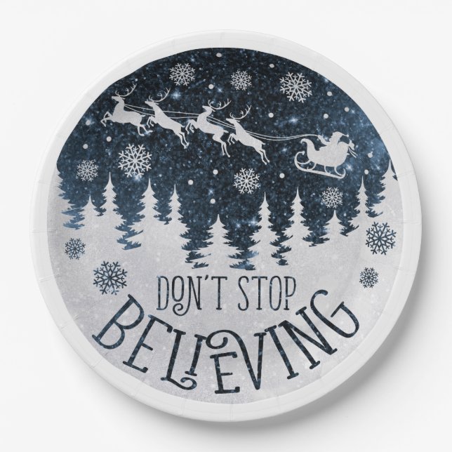 Don't Stop Believing Paper Plates (Front)