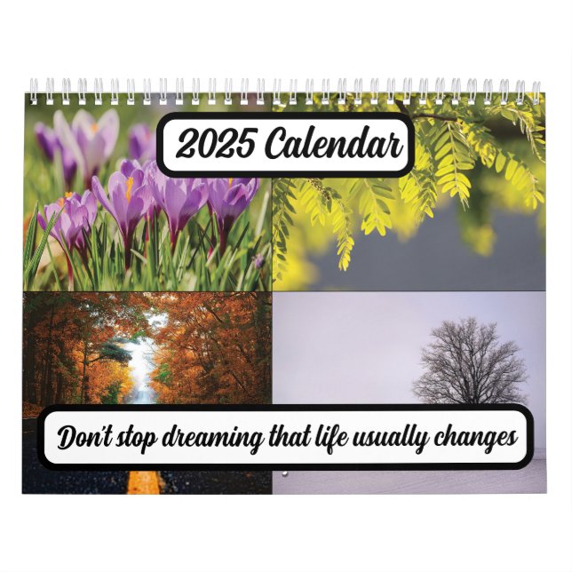 Don't stop dreaming that life usually changes 2025 calendar (Cover)
