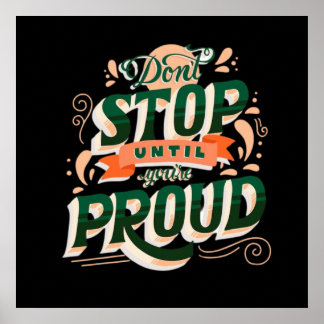 Don't stop poster