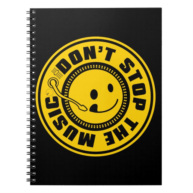 DON'T STOP THE MUSIC NOTEBOOK (Front)