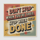 Don't Stop When You're Tired (Front)