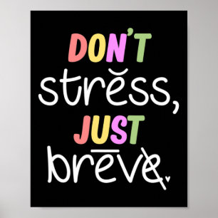 Don't Stress Dyslexia Awareness Disability Therapi Poster
