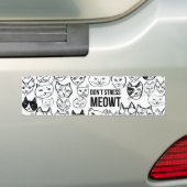 DONT STRESS MEOWT Funny Cats Bumper Sticker (On Car)