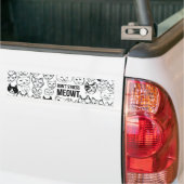 DONT STRESS MEOWT Funny Cats Bumper Sticker (On Truck)