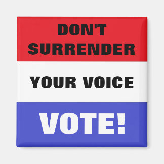 Don't Surrender Your Voice Vote! Magnet