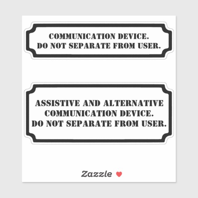 Don't Take Away AAC black Sticker (Sheet)