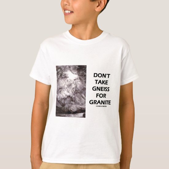 Don't Take Gneiss For Granite (Geology Humor) T-Shirt