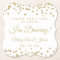 Don't Take My Drink! Gold Confetti White