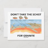 Don't Take The Schist For Granite (Geology Humor) (Front)