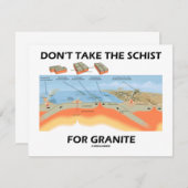 Don't Take The Schist For Granite (Geology Humor) (Front/Back)