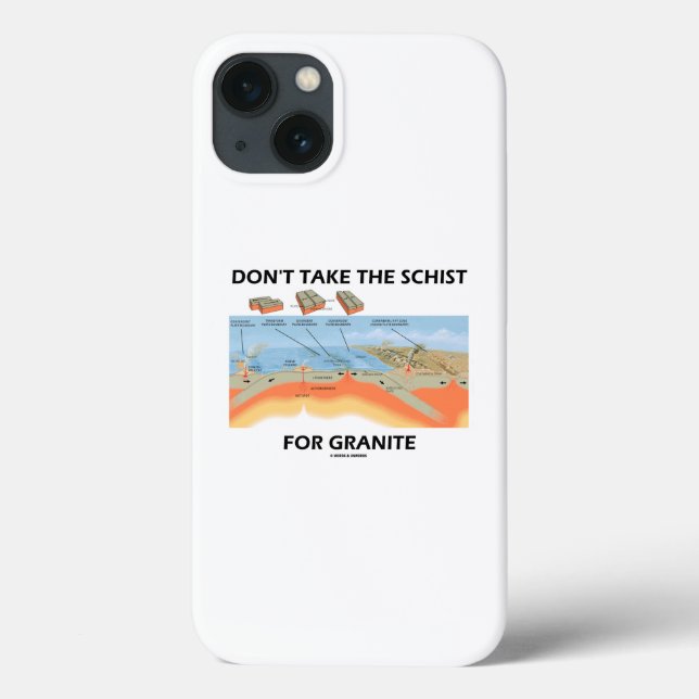 Don't Take The Schist For Granite Geology Humor Case-Mate iPhone Case (Back)