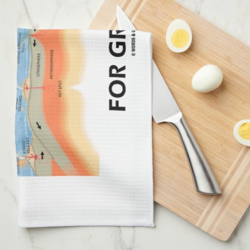 Don't Take The Schist For Granite (Geology Humor) Kitchen Towel Zazzle