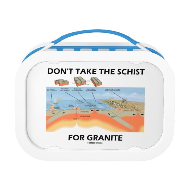 Don't Take The Schist For Granite (Geology Humor) Lunch Box (Back)