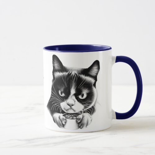 Dont Talk To Me Before I Had My Coffee Funny Cat Mug