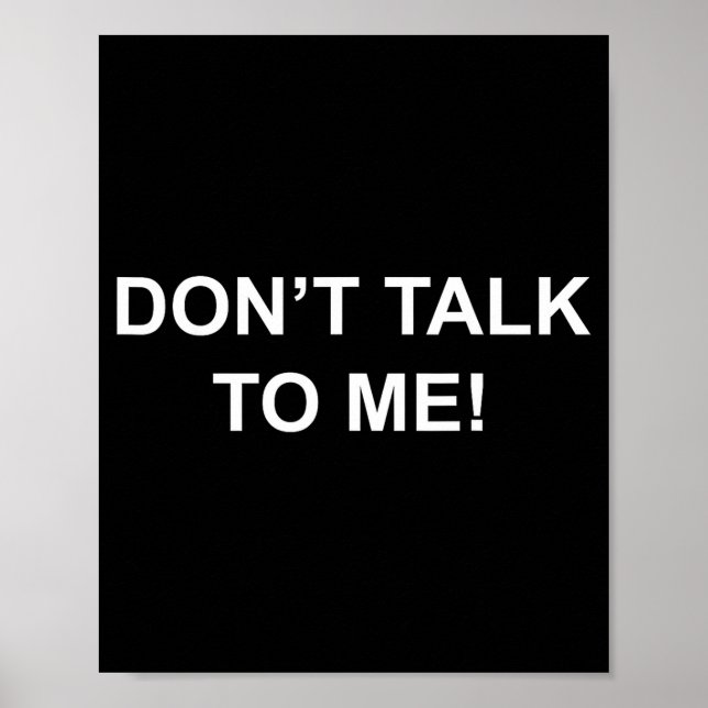 Don't Talk To Me Secret Masked Performer  Poster (Front)