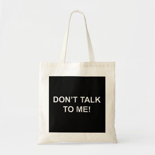 Dont Talk To Me Secret Masked Performer Zip Hoodi Tote Bag