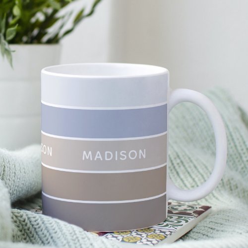 Dont Taupel Over Colorblock Personalized Name Coffee Mug