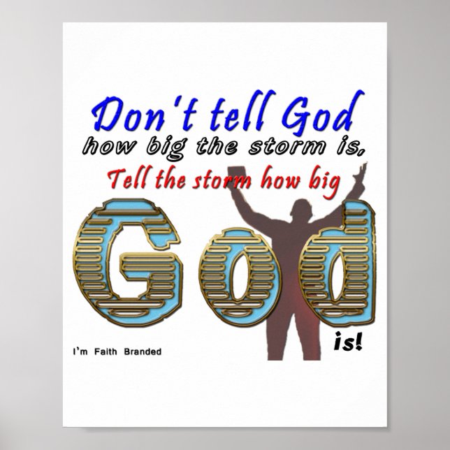 Dont Tell God How Big Your Is  Poster (Front)