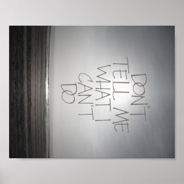 Don't Tell Me What I Can't Do Poster (Front)