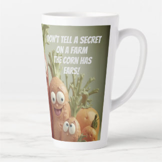 Don't tell Secrets on the Farm Latte Mug