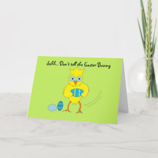 Don't tell the Easter Bunny Holiday Card