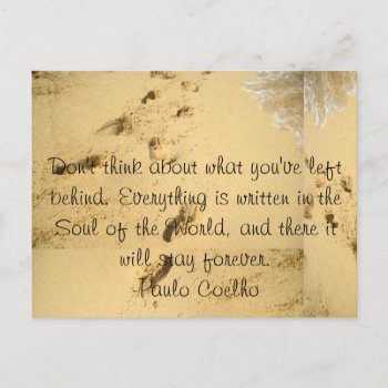 Don't Think About What You've Left Behind Postcard by naiza86 at Zazzle